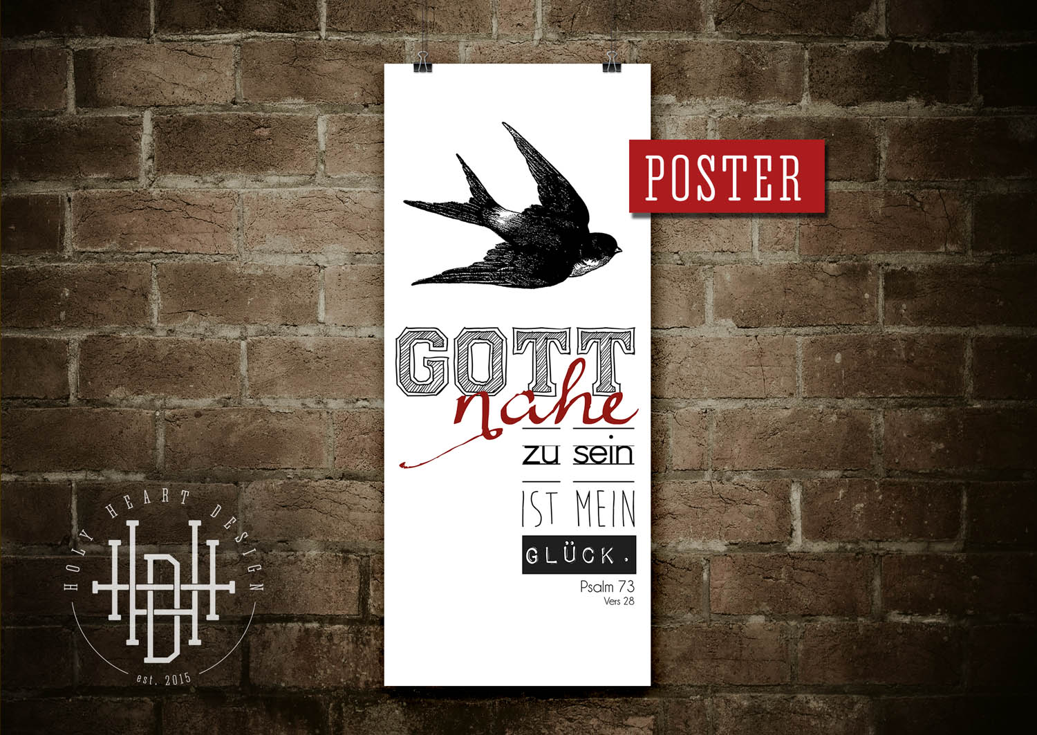 Gott nahe zu sein, ist mein Glück [Poster]