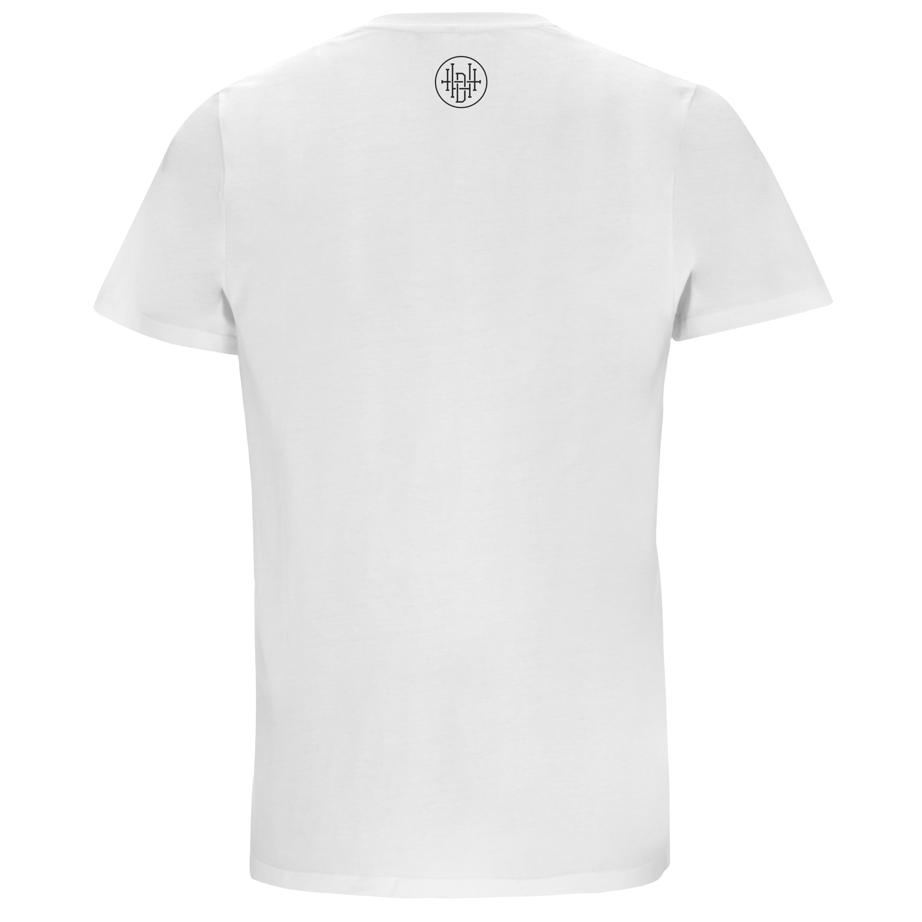 T-Shirt Kreuz – schwarz auf weiß - Holy Heart Design