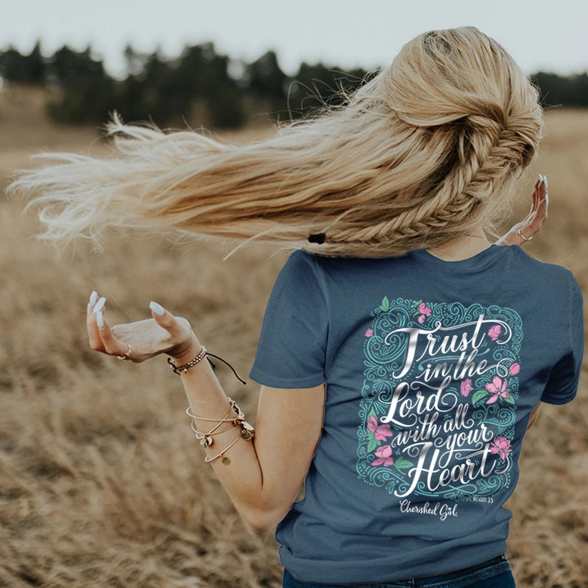 Trust In The Lord – Cherished Girl ® Girlie-Shirt