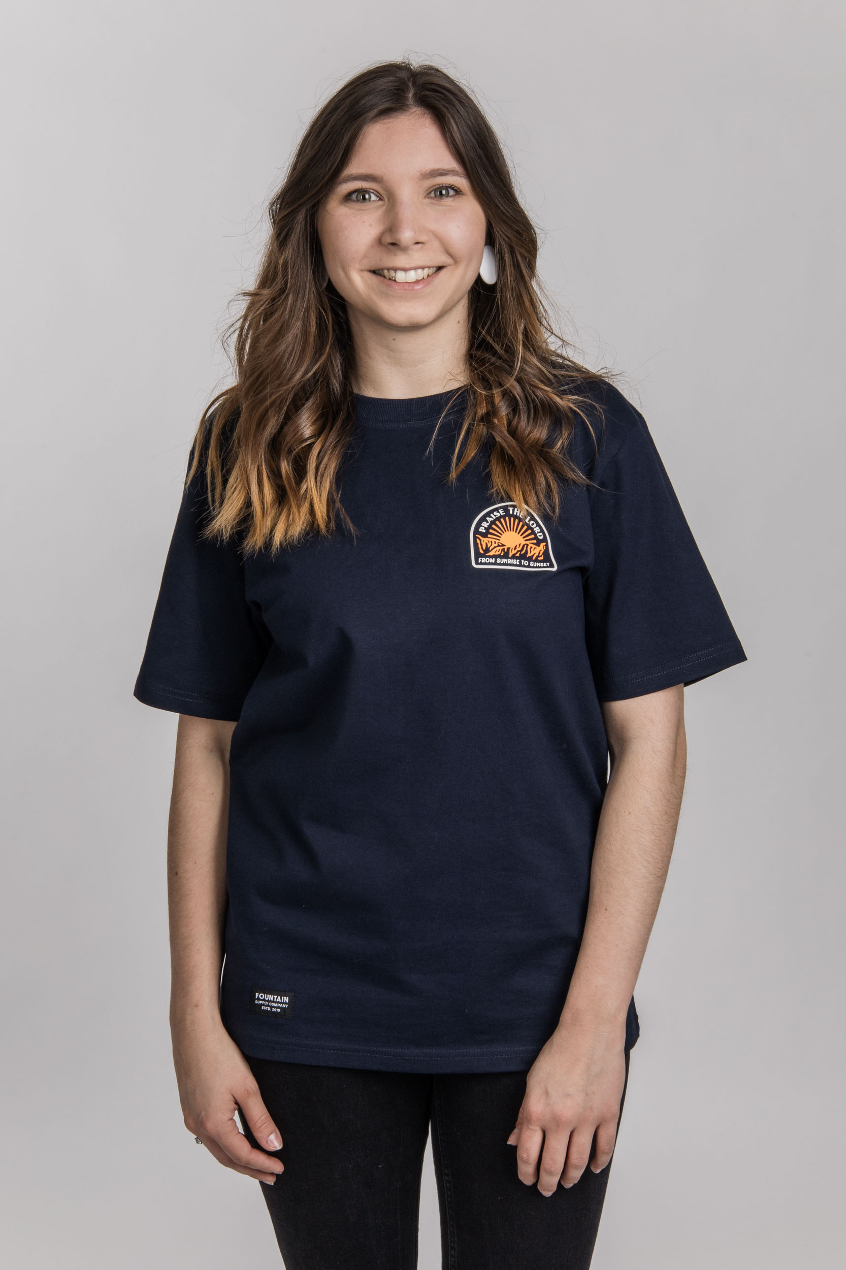 Praise the lord – Navy – T-Shirt Fountain Supply